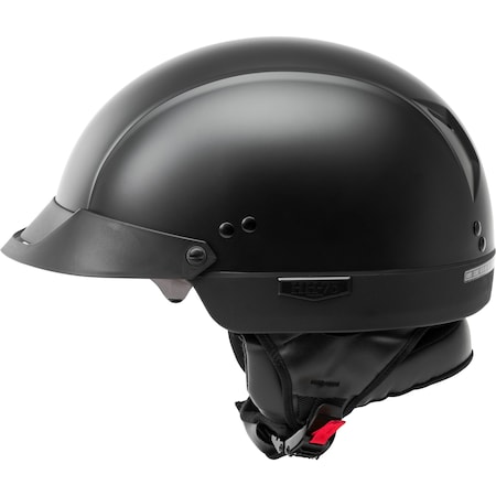 Gmax Hh-75 Half Helmet Matte Black Xl 72-6501X